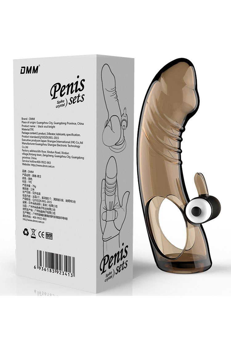 Dmm Girth Enhancer Penis Sleeve With Bullet Vibrator