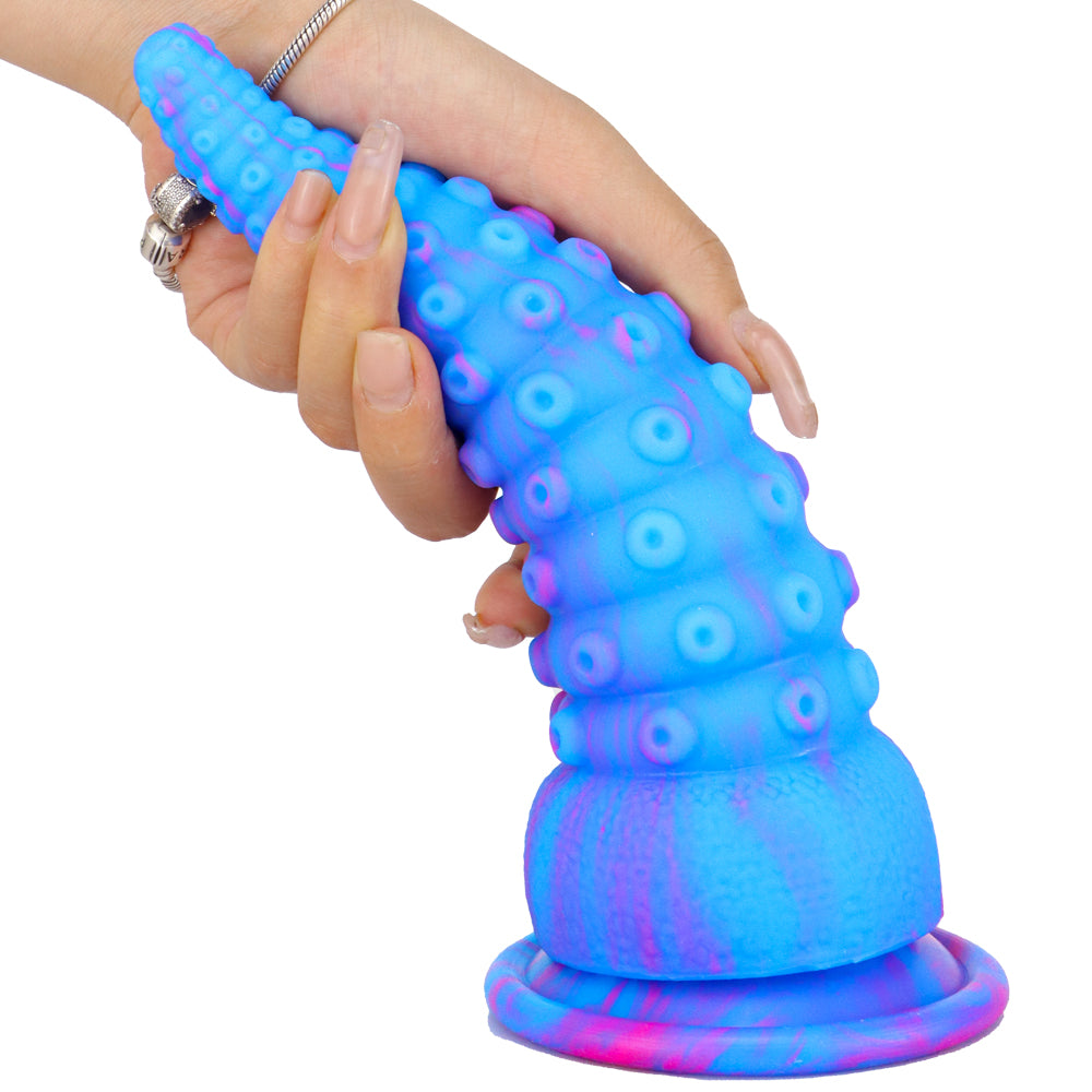 Blue Octopus Tentacle Anal Dildo