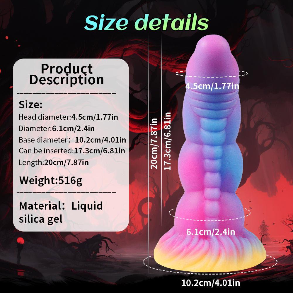 Anime Lesbian Dildo Colorful Light Up Fantasy