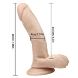 Load image into Gallery viewer, 7 inch skin color male dildo