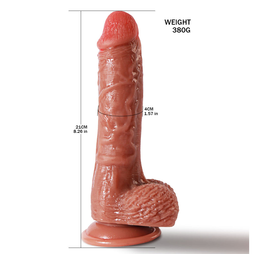 Life Size Dildo 8 inch Suction Cup