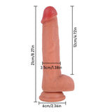 画像をギャラリー ビューアにロード 8 Inch Slim Soft Realistic Dildo