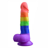 画像をギャラリー ビューアにロード Rainbow Silicone Suction Cup Anal Dildo