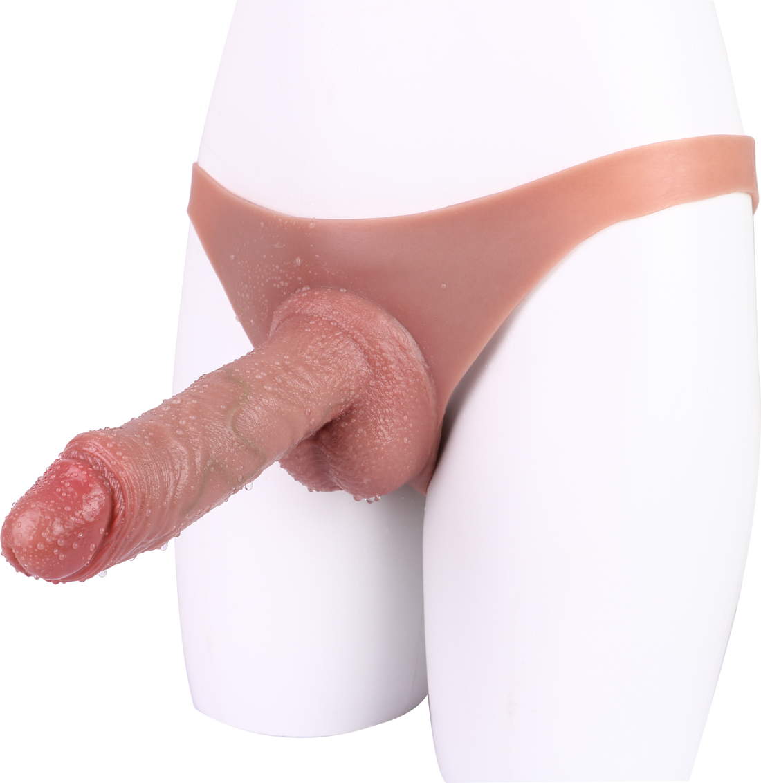 8 Inch Silicone Wearable Hollow Dildo Pants