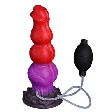 Red Fantasy Monster Knot Squirting Dildo