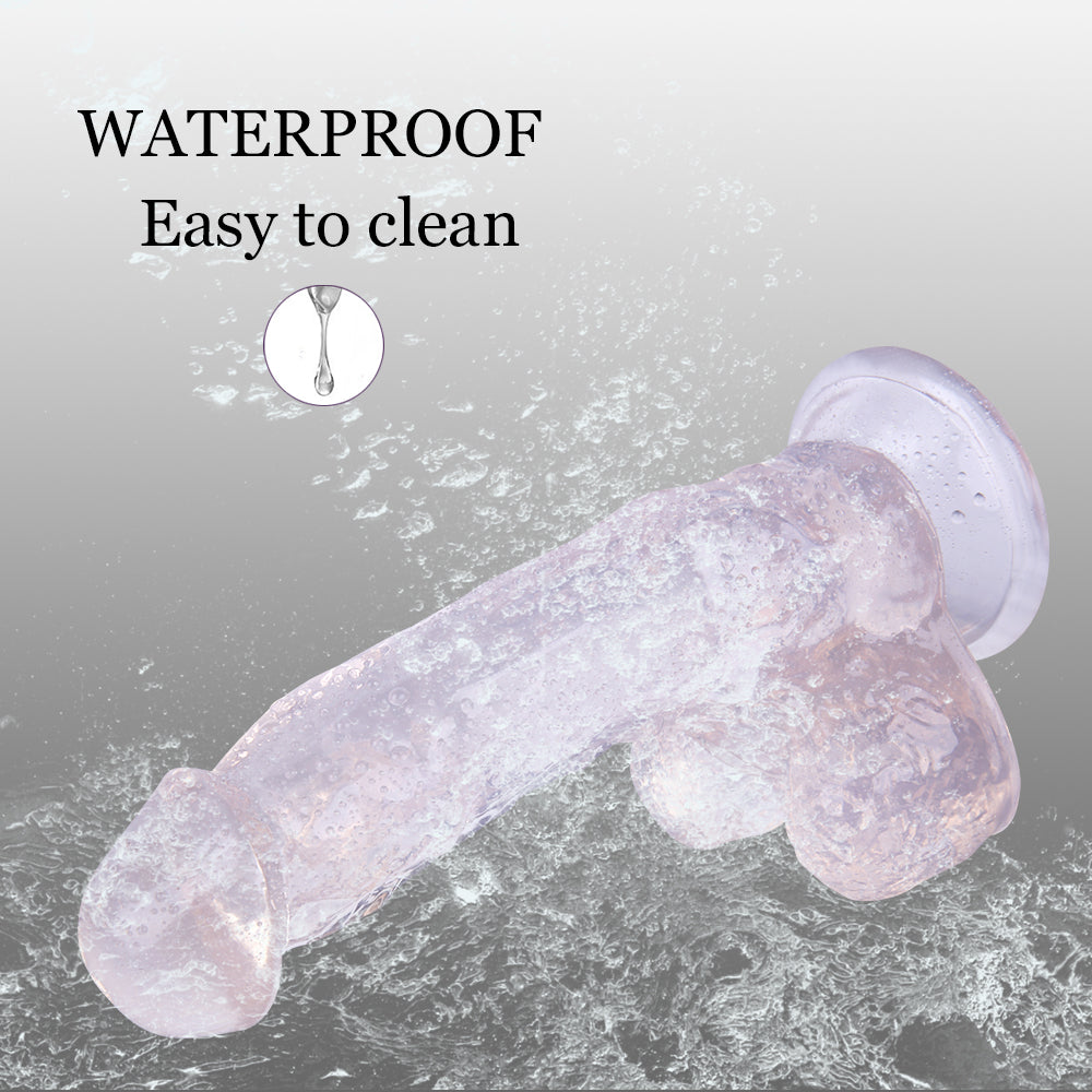 7 inch G-spot Jelly Dildo with Suction Cup