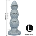 Dragon Egg Textured Butt Plug Ass Dildo - DOG KNOT LUXE