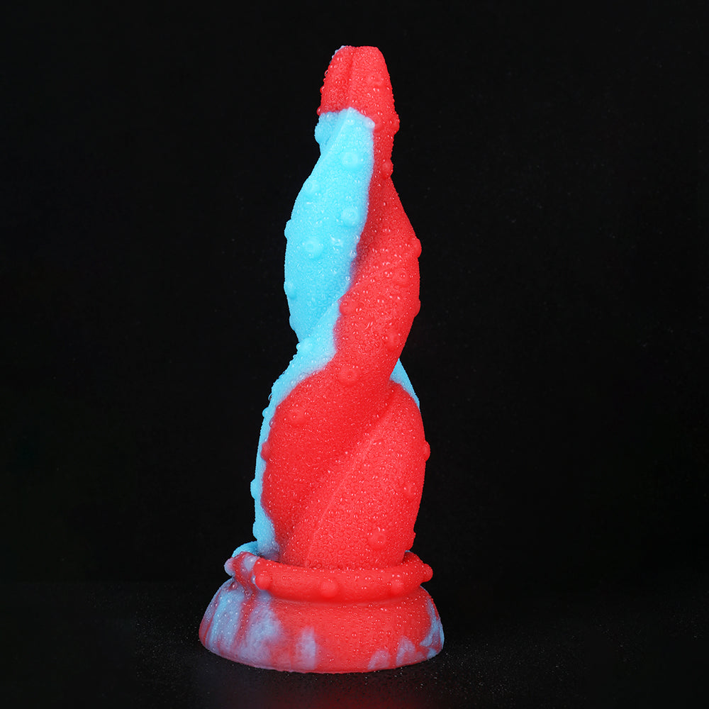 Octopus dildo Two Color Silicone Anal