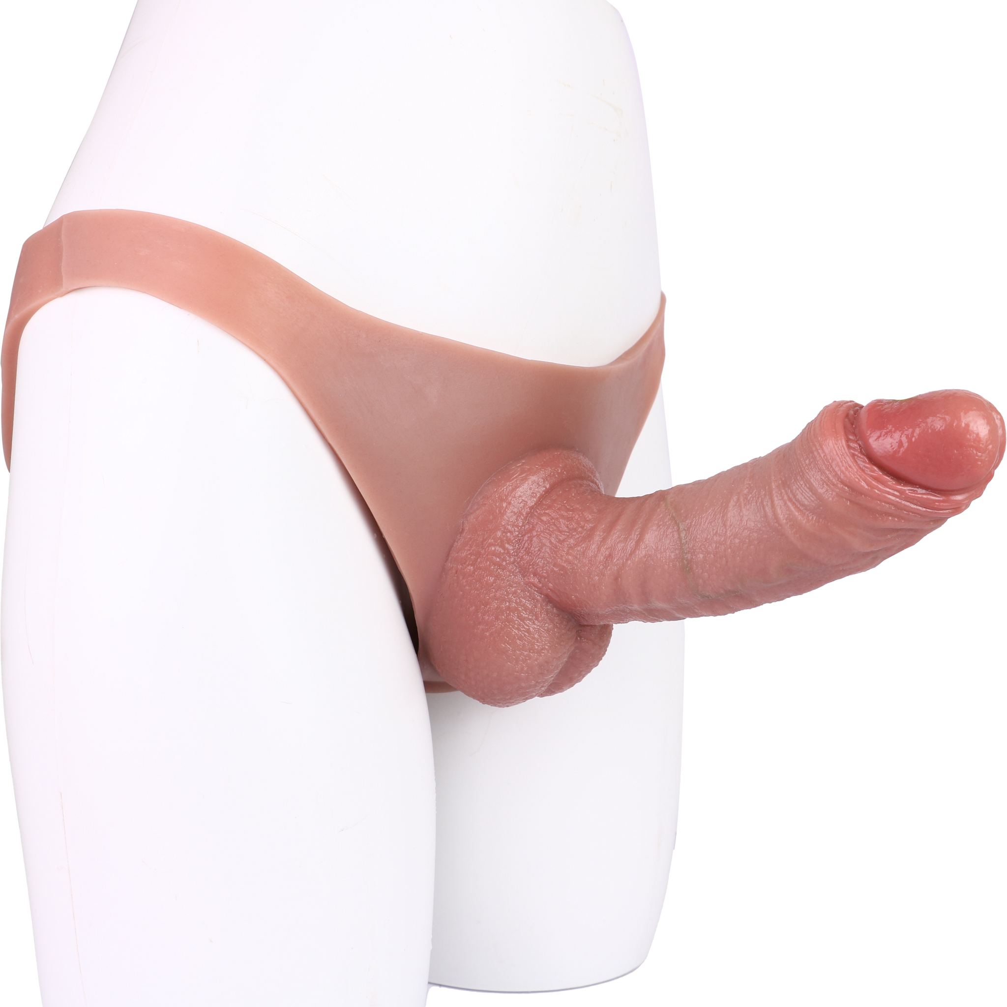 8 Inch Silicone Wearable Hollow Dildo Pants