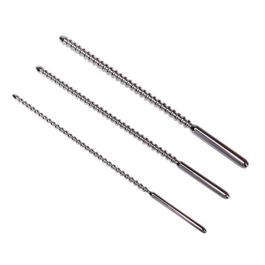 Beaded Stainless Steel BDSM Dick Plug