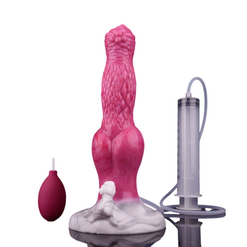 8 Inch Texture Fantasy Monster Dog Ejaculating Dildo