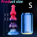 11 Inch Fantasy Multi Knot Dog Dildo - DOG KNOT LUXE