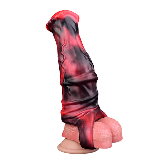 Remote Control Vibrating Horse Cock Sleeve