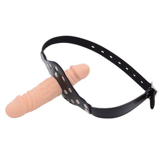 Sex Slave Toy Double Head Dildo Gag