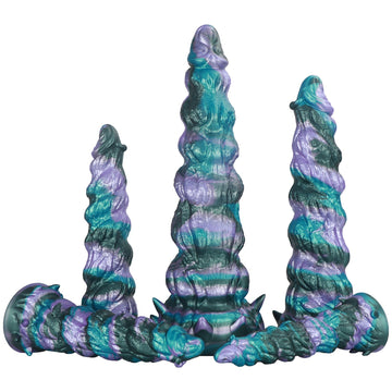 Fantasy Monster Textured Huge Butt Plug