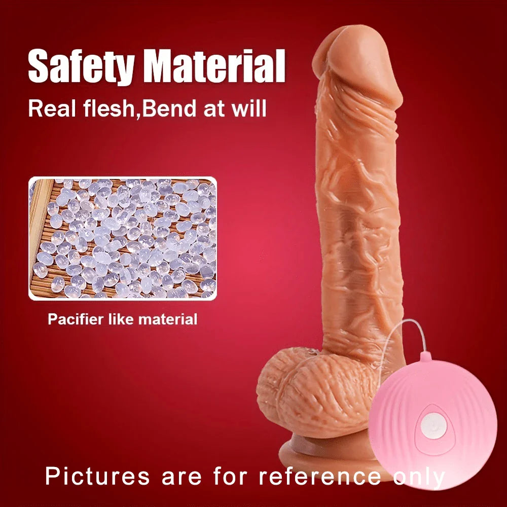 6.69 Inch Realistic Vibrating Free Dildo