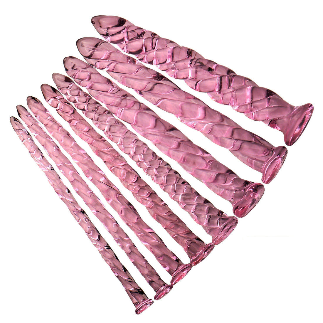 Pink Threaded Custom Glass Cock Plug