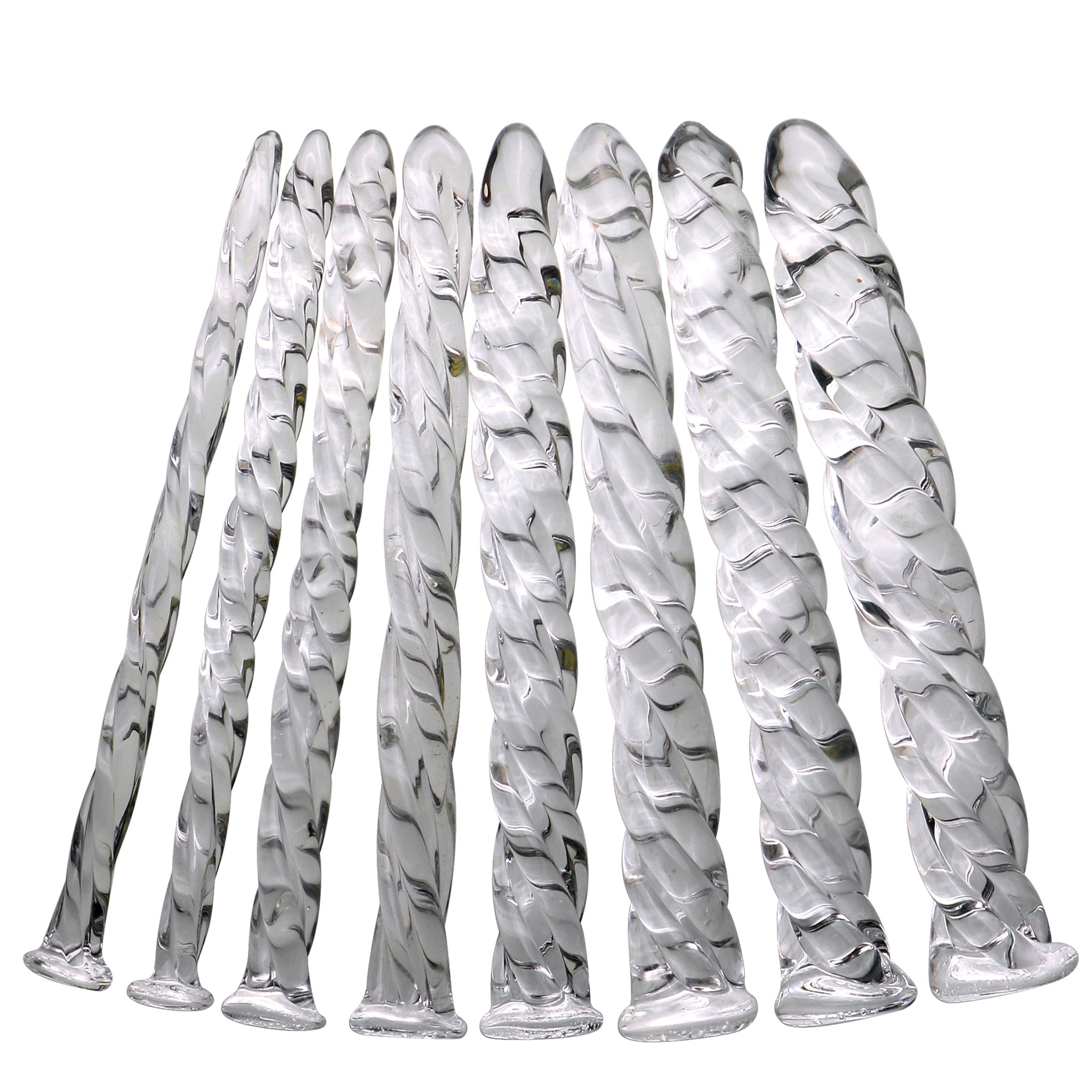Clear Threaded Custom Glass BDSM Dick Plug