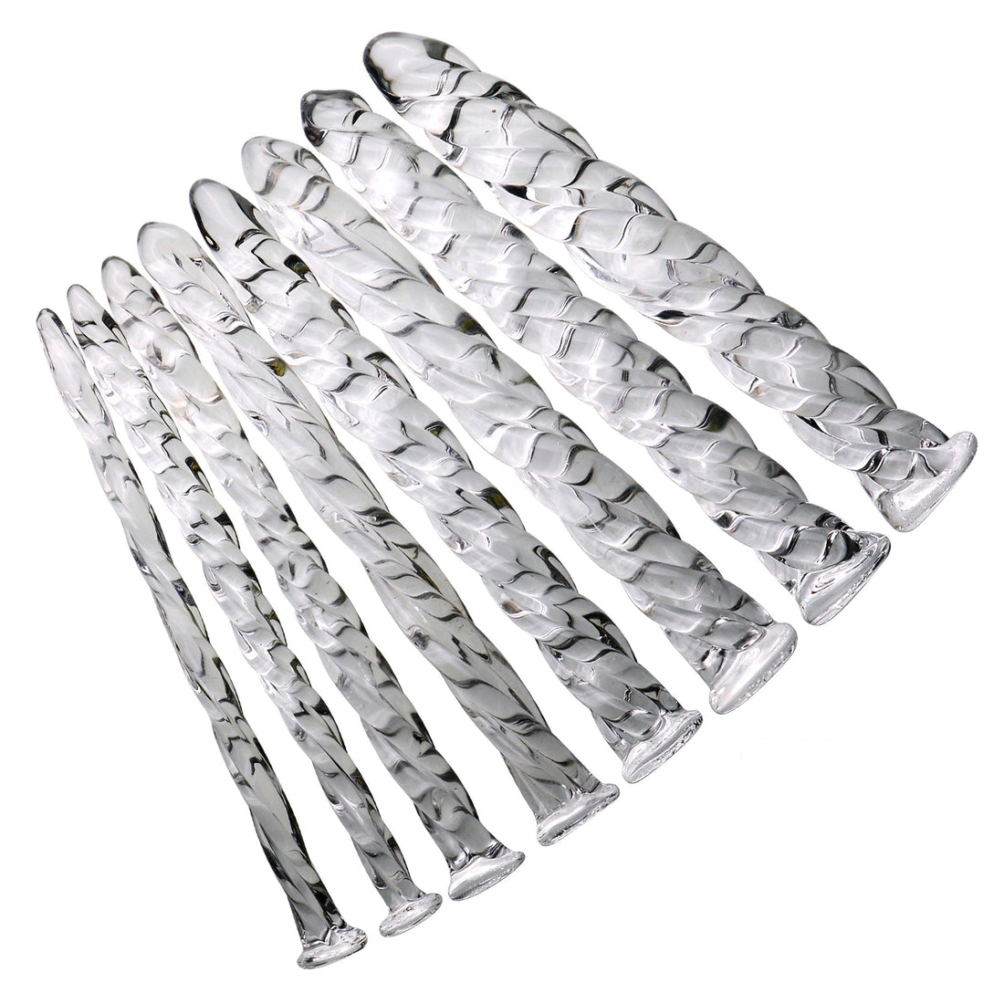 Clear Threaded Custom Glass BDSM Dick Plug