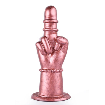 8 Inch Cooper Silicone Finger Fist Dildo