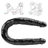 画像をギャラリー ビューアにロード Double head 22 inch black dildo