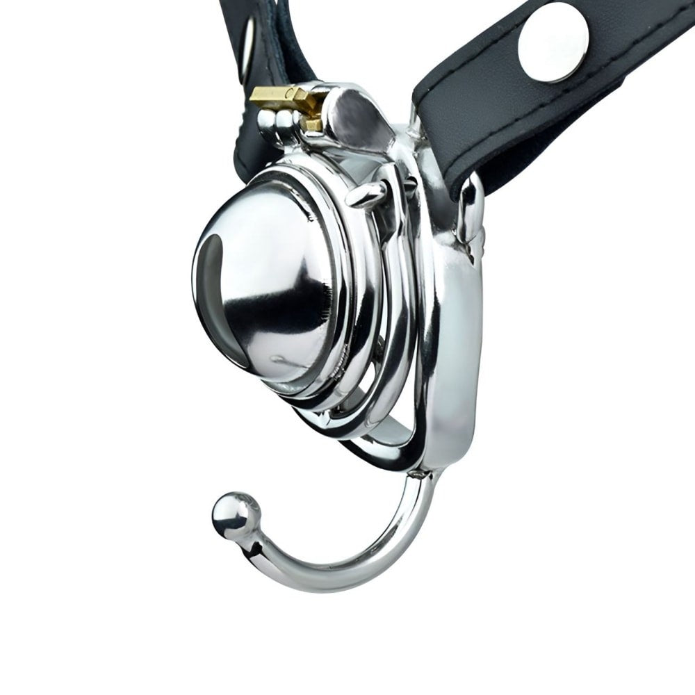 Small Lockable Stainless Steel Penis Cage BDSM Male Chastity Device