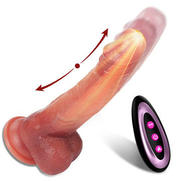 Thrusting Dildo Vibrator Suction Cup