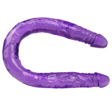 画像をギャラリー ビューアにロード Double head 22 inch purple dildo