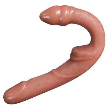 Flesh Realistic Adjustable Double Strapless Dildo