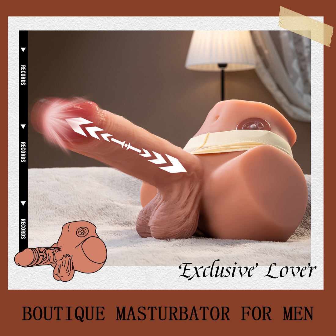 G Spot Thrusting Dildo Male Sex Torso