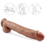 画像をギャラリー ビューアにロード 12 inch big head brown dildo