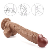 画像をギャラリー ビューアにロード 9 Inch brown dildo