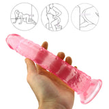 画像をギャラリー ビューアにロード 8 Inch small straight pink dildo