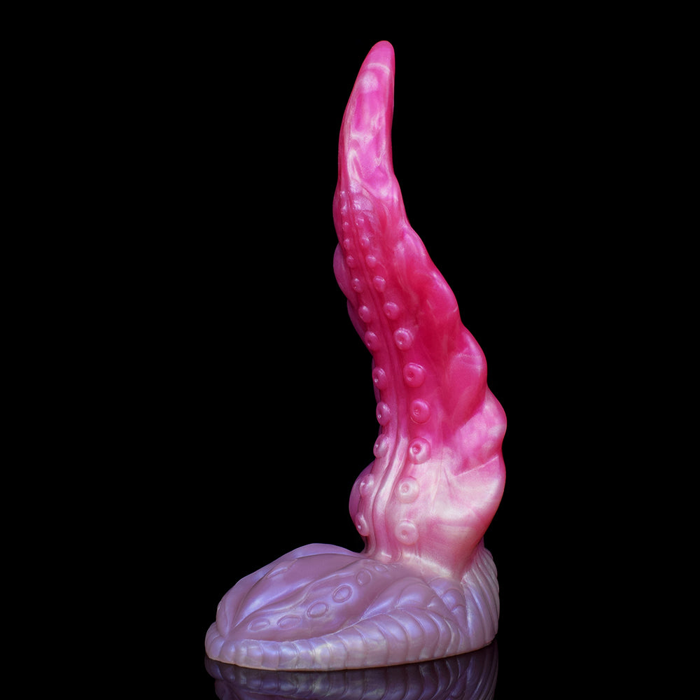 9 Inch Pink Curved Monster Tentacle Dildo