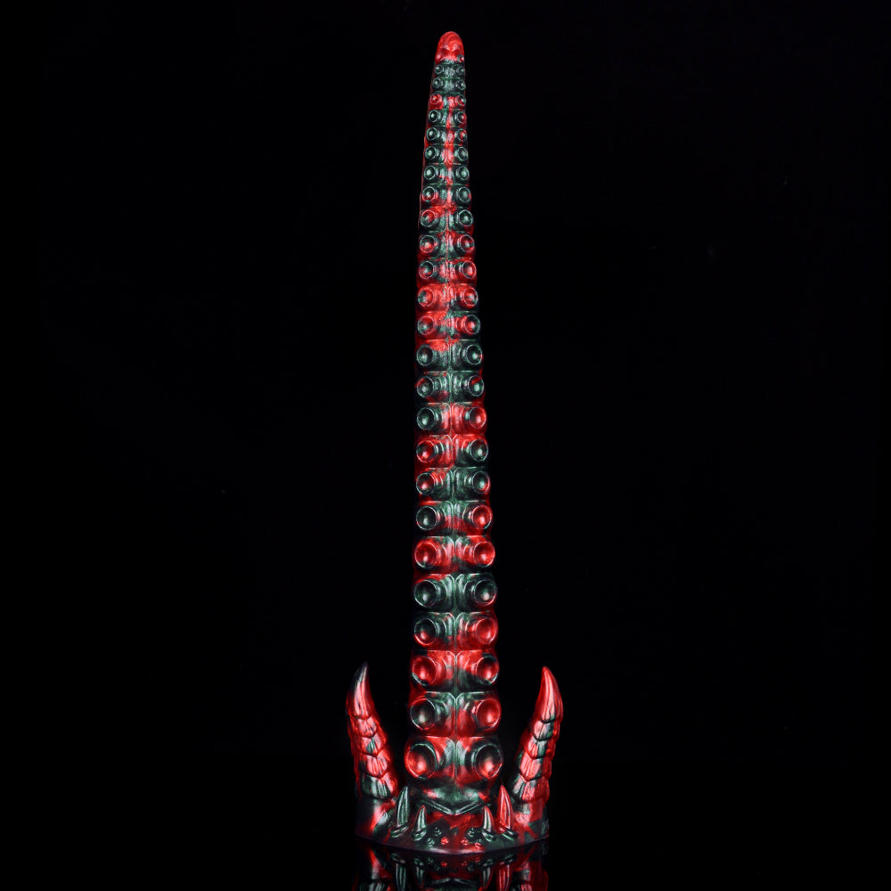 17 Inch Red Devil Silikon Spikes Tentacle Dildo
