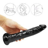 画像をギャラリー ビューアにロード 8 Inch small straight black dildo