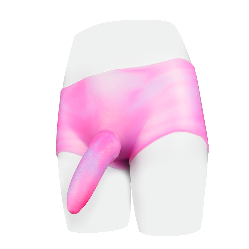 6 Inch Pink Fantasy Silicone Dildo Pants