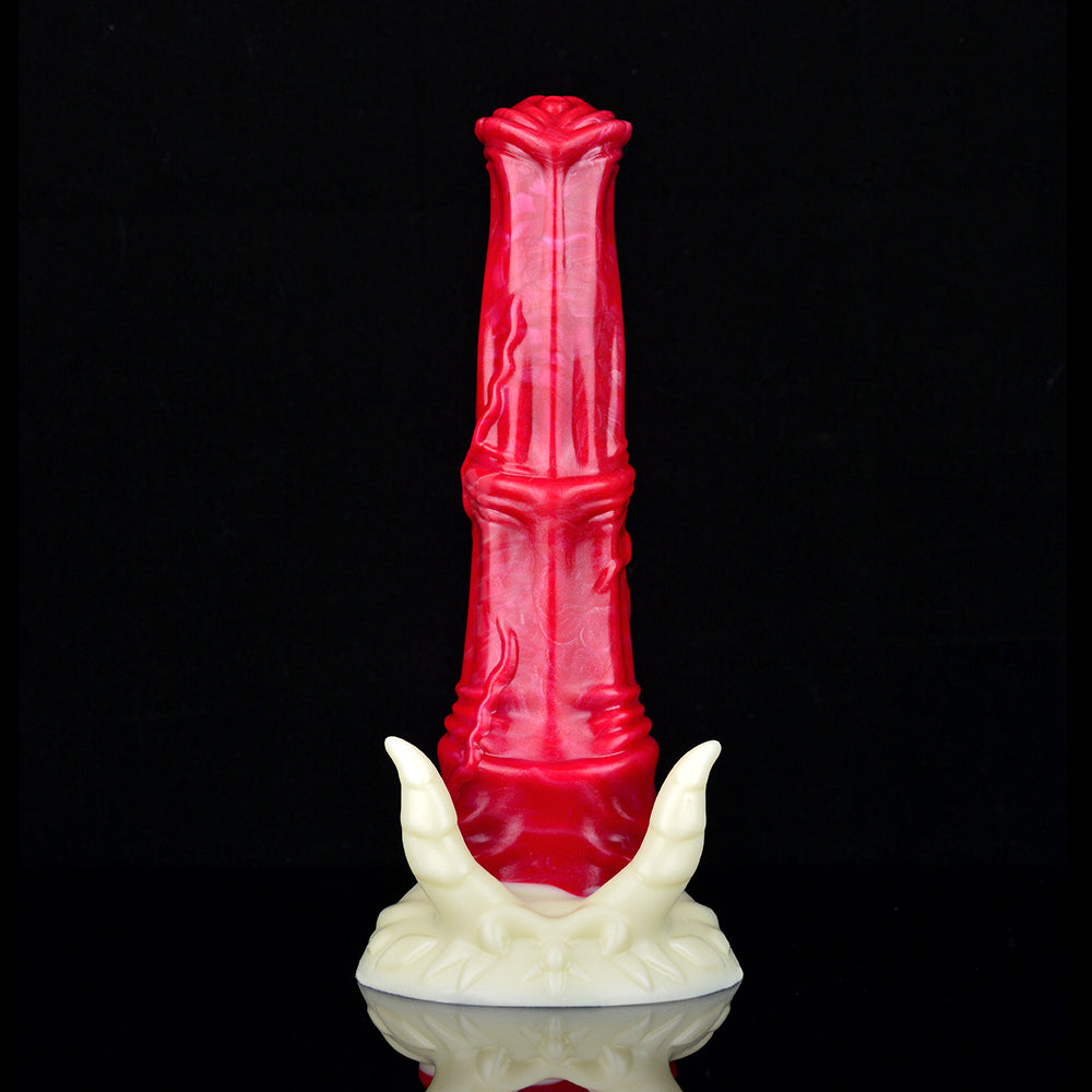 9 Inch Silicone Fantasy Red Horse Dildo