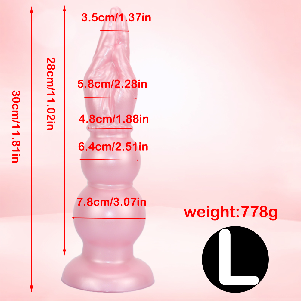 11 Inch Double Knot Hand Fist Dildo