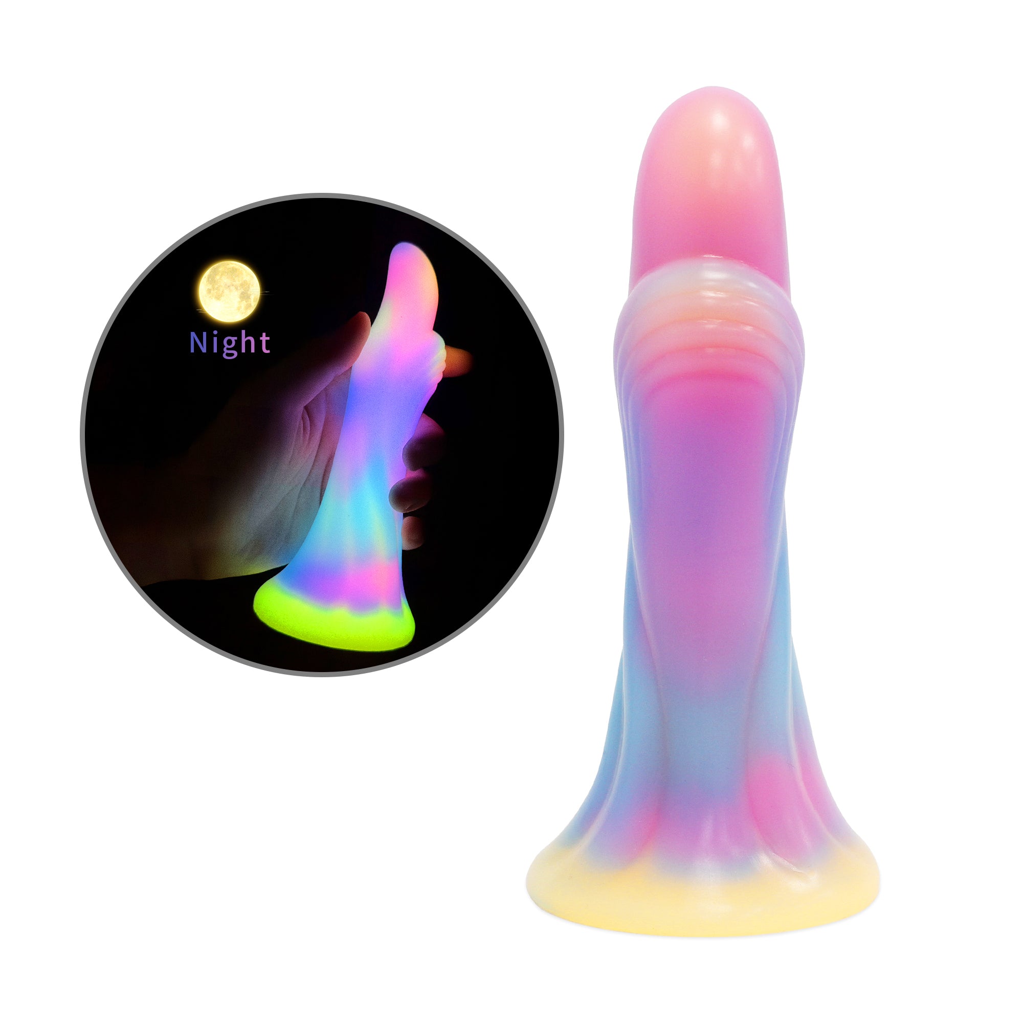 6.18 Inch Colorful Thumb Fantasy Anal Dildos