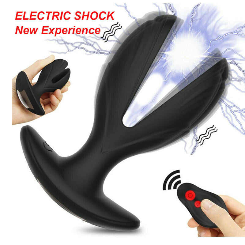 Silicone Electric Shock Butt Plug Anal Dilator