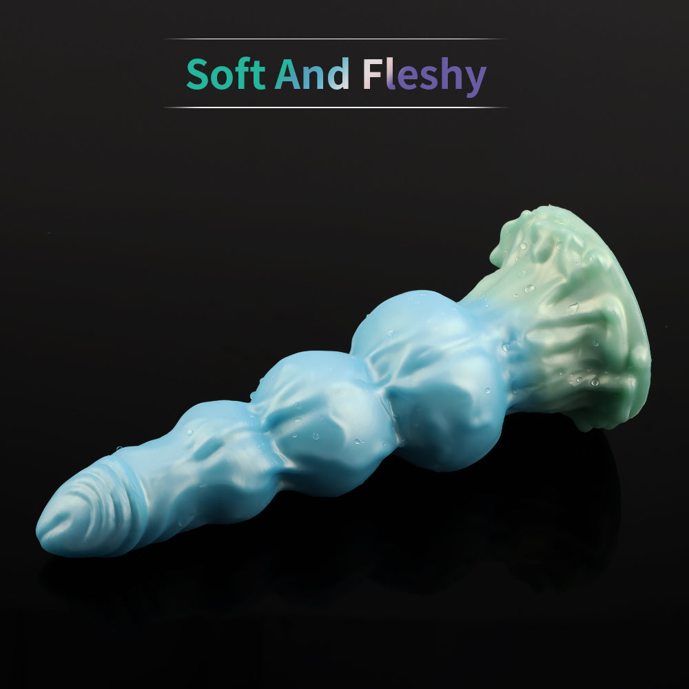 9 Inch Three Knot Macarons Fantasy Dog Dildo