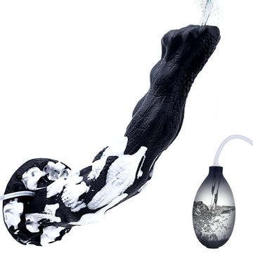10 Inch Fantasy Silicone Dog Ejaculating Dildo