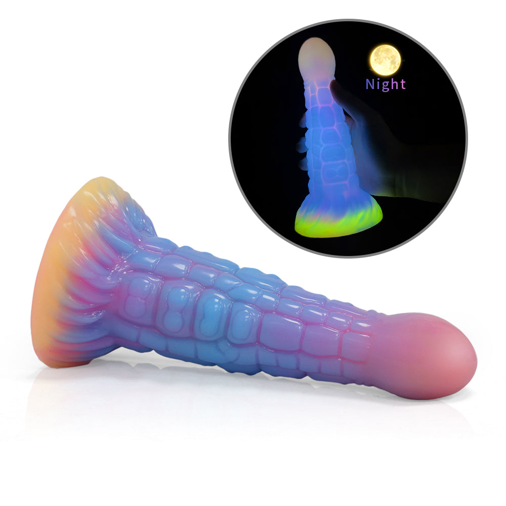 Glow-in-Dark Alien Texture Fantasy Anal Dildo