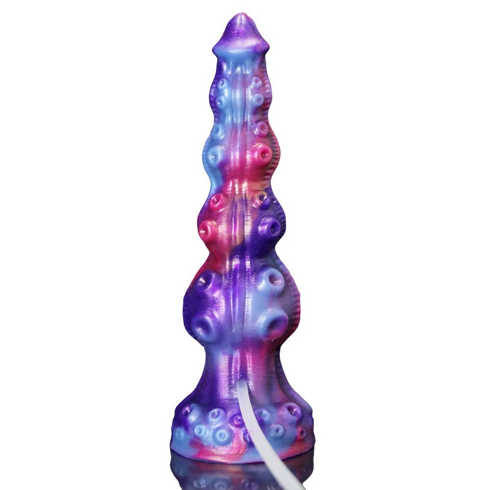 8.85 Inch Alien Tentacle Textured Ejaculating Dildo