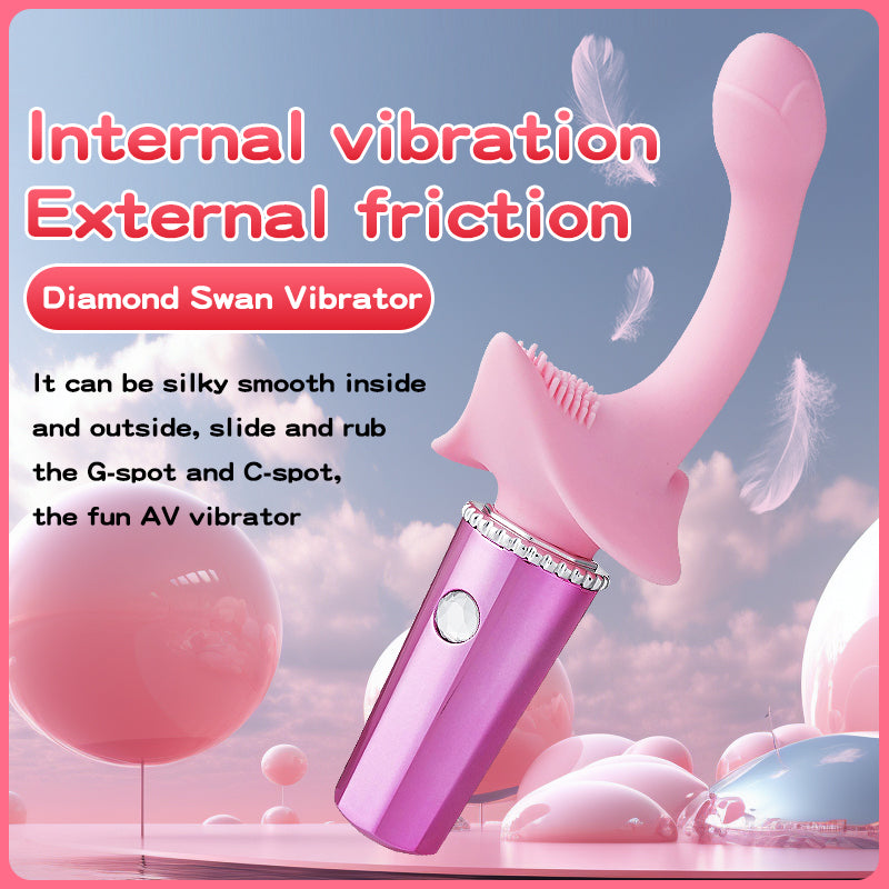 Rechargeable Swan-shaped G-spot Clitoral Stimulator