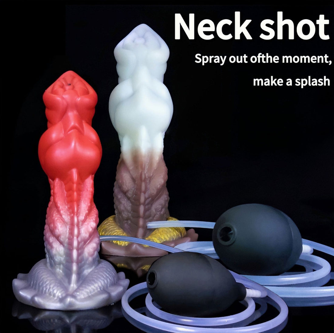 7 Inch Monster Textured Dog Squirting Dildo