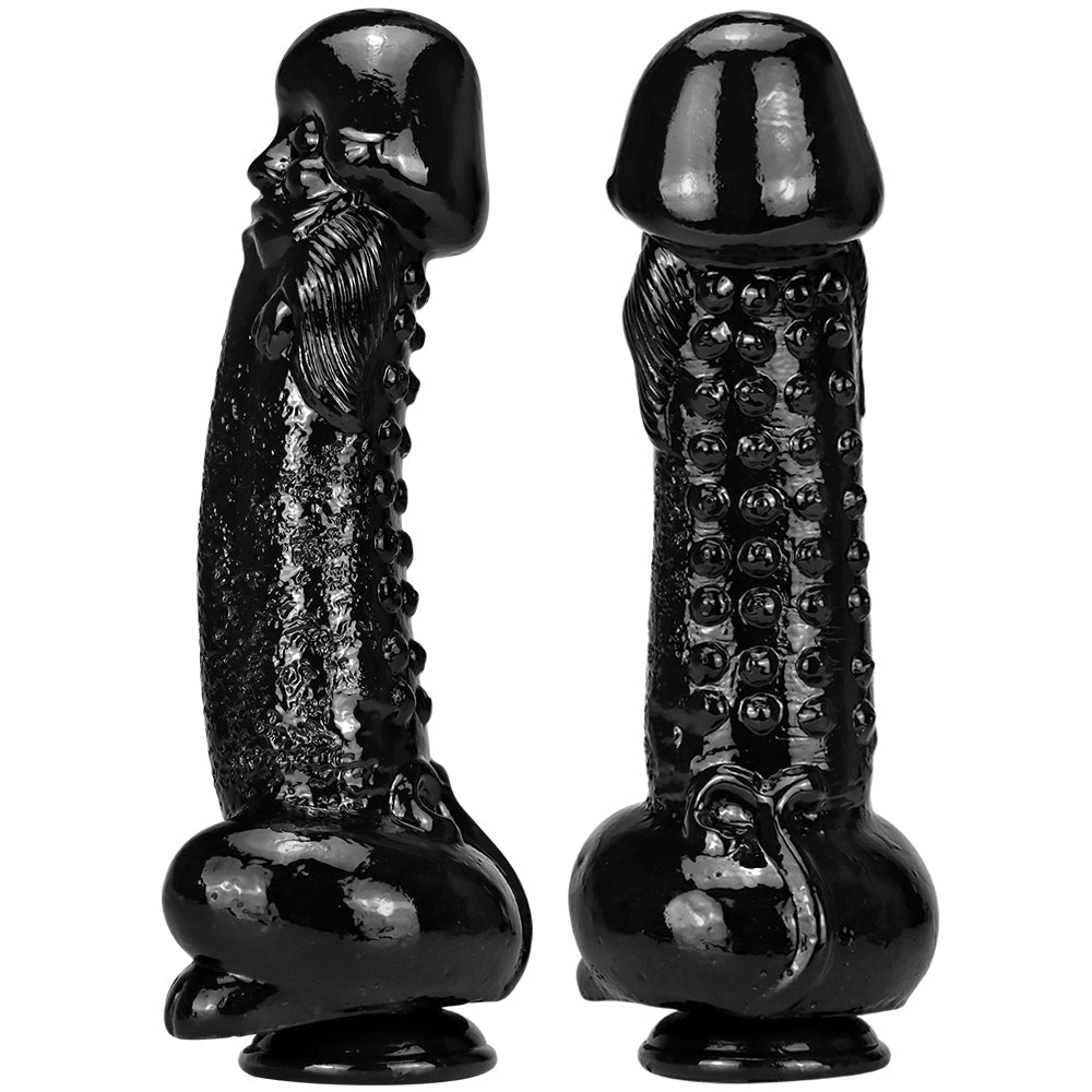 11 Inch Alien Bald Big Black Dildo