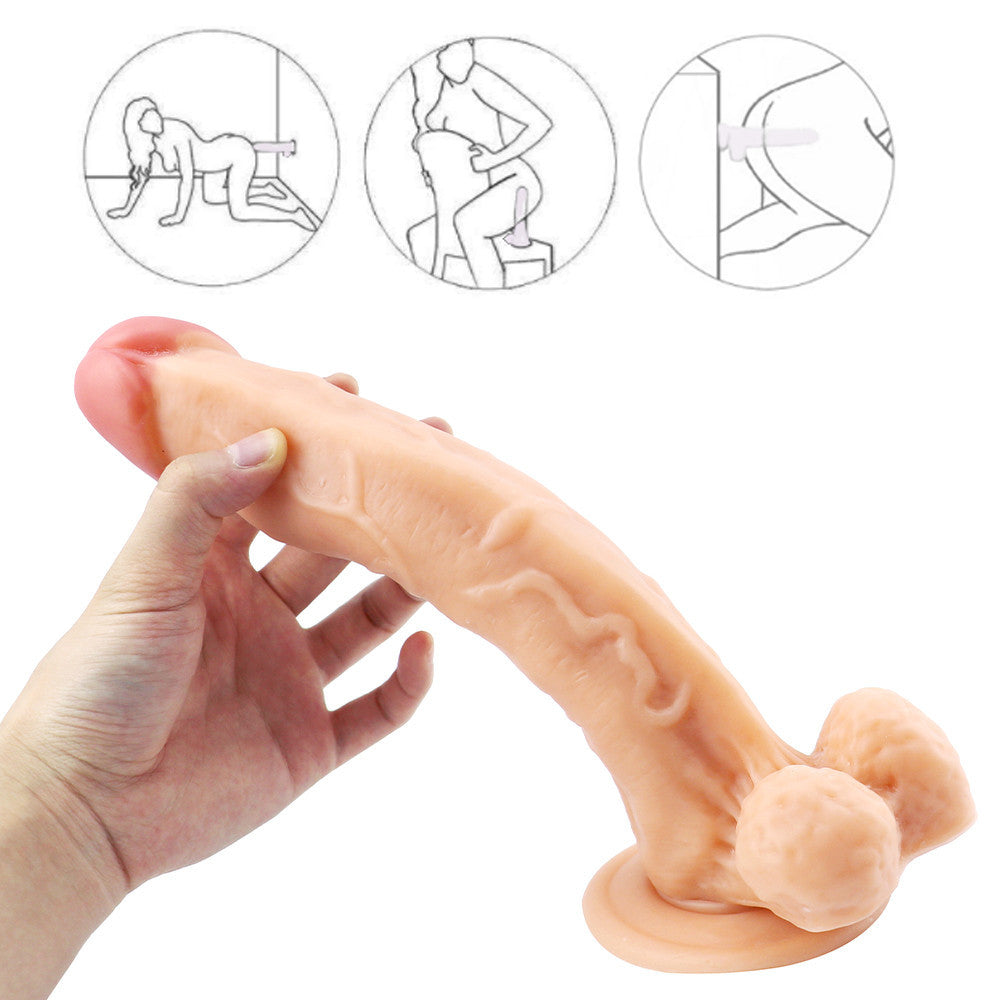 10 inch flesh-colored dildo