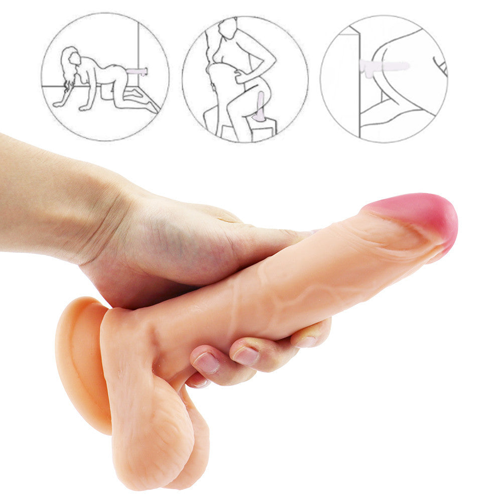 Soft 7.48 Inch Curved Realistic Dildo